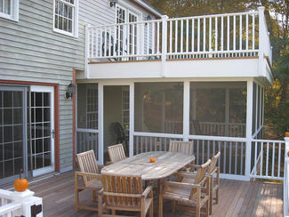 Project 3 - Multi-level deck with screened-in area - Actual build