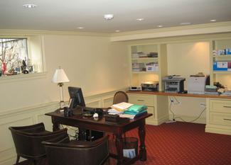 Office Renovation with Custom Wainscoting