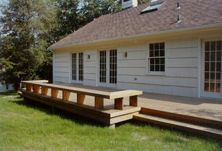 Custom Deck With Seating
