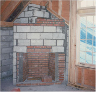 Home Addition ZD (Detail: Interior Fireplace Construction)