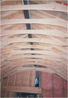 Home Addition ZD (Detail: Interior Barrel Ceiling)