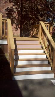 Porch Stairs (Detail: Primed and Painted)
