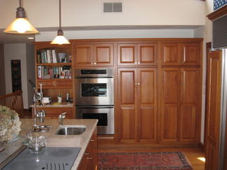 Kitchen N - After (Detail: Oven Stack and Pantry Cabinetry)