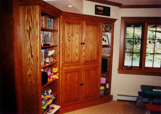 TV Cabinet (Detail: Flipper Doors)