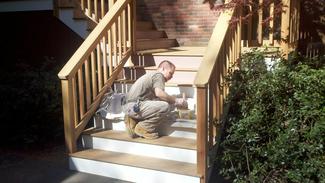 Porch Stairs (Detail: Expert Finishing)